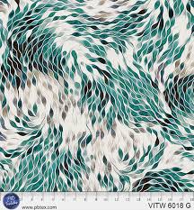 9570 P&B Textiles 108" Wide Back Harmonious Strokes Green VITW06018G