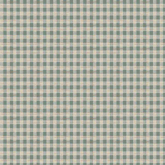 Timeless Treasures Rustic Gingham Teal CD1704