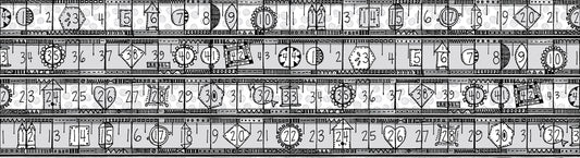 RJR Fabrics Heavy on the Metal Metal Measures Silver Metallic JF302-SI2M