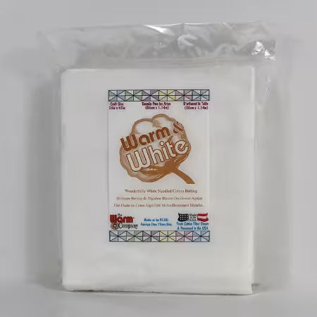 B1013 Batting Warm Company Warm & White Cotton 34" x 45"
