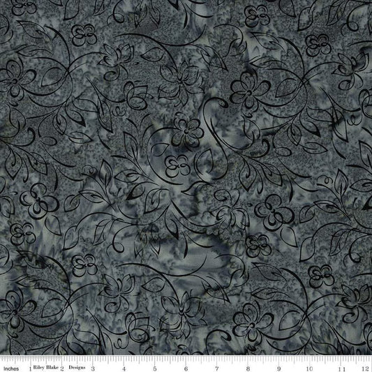 1951 Riley Blake Designs Batiks Achromatic Dane Harbor Gray BT23042-153