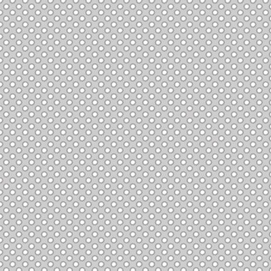 8776 Benartex Designer Fabrics Playhouse Pals Flower Dot Light Grey 13211-08