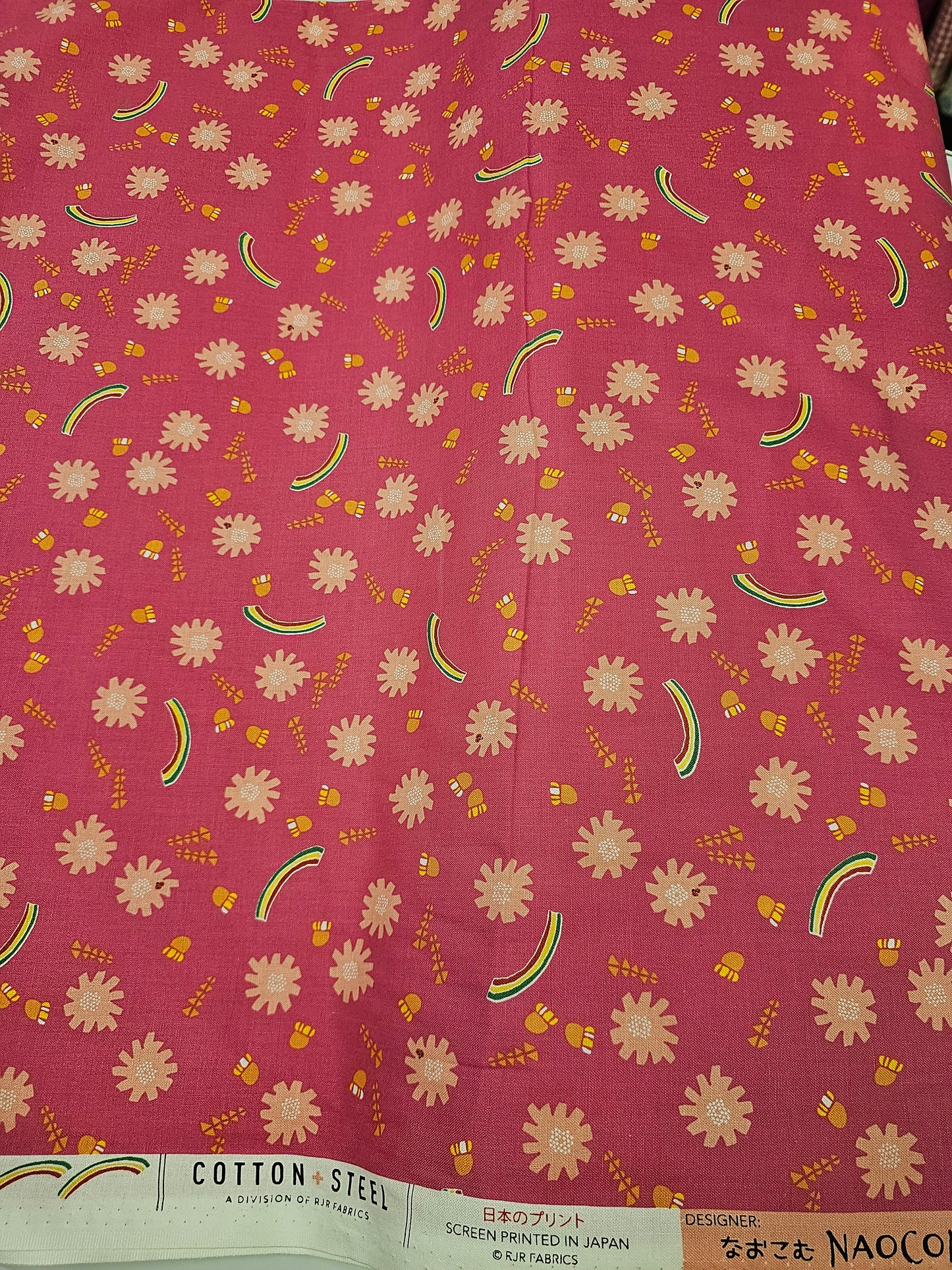 Cotton + Steel Naoko Miyagawa Dandelions Pink