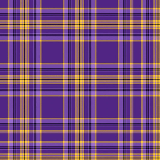 9969 End Zone Plaid Blender Purple Yellow FAT70923-D