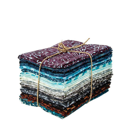 X1012 Riley Blake Batiks Divine Vines Fat Quarter Bundle 21 pieces