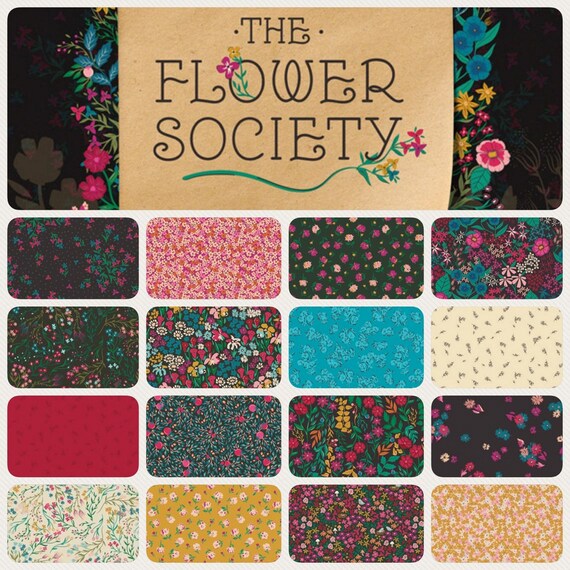 Art Gallery 10" Squares The Flower Society 42 pieces