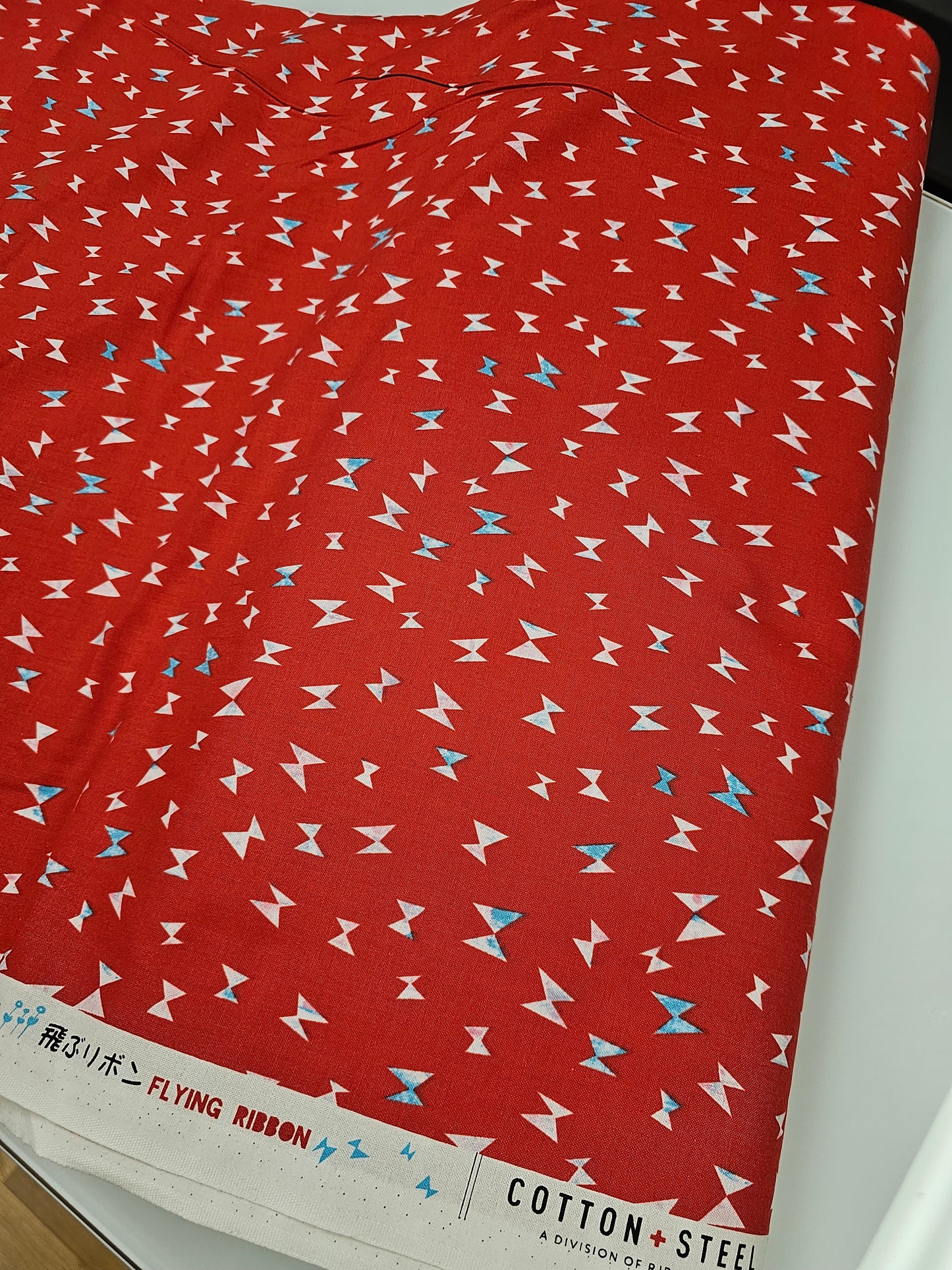 Cotton + Steel Once Upon a Time Flying Ribbon Red