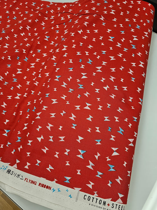 Cotton + Steel Once Upon a Time Flying Ribbon Red