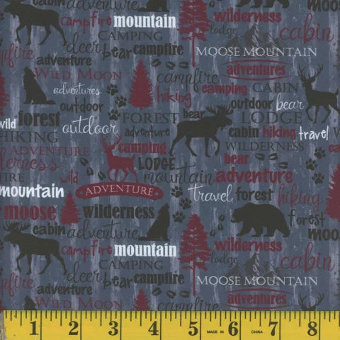 1023 Mook Fabrics Outdoor Life Stone Blue 144930