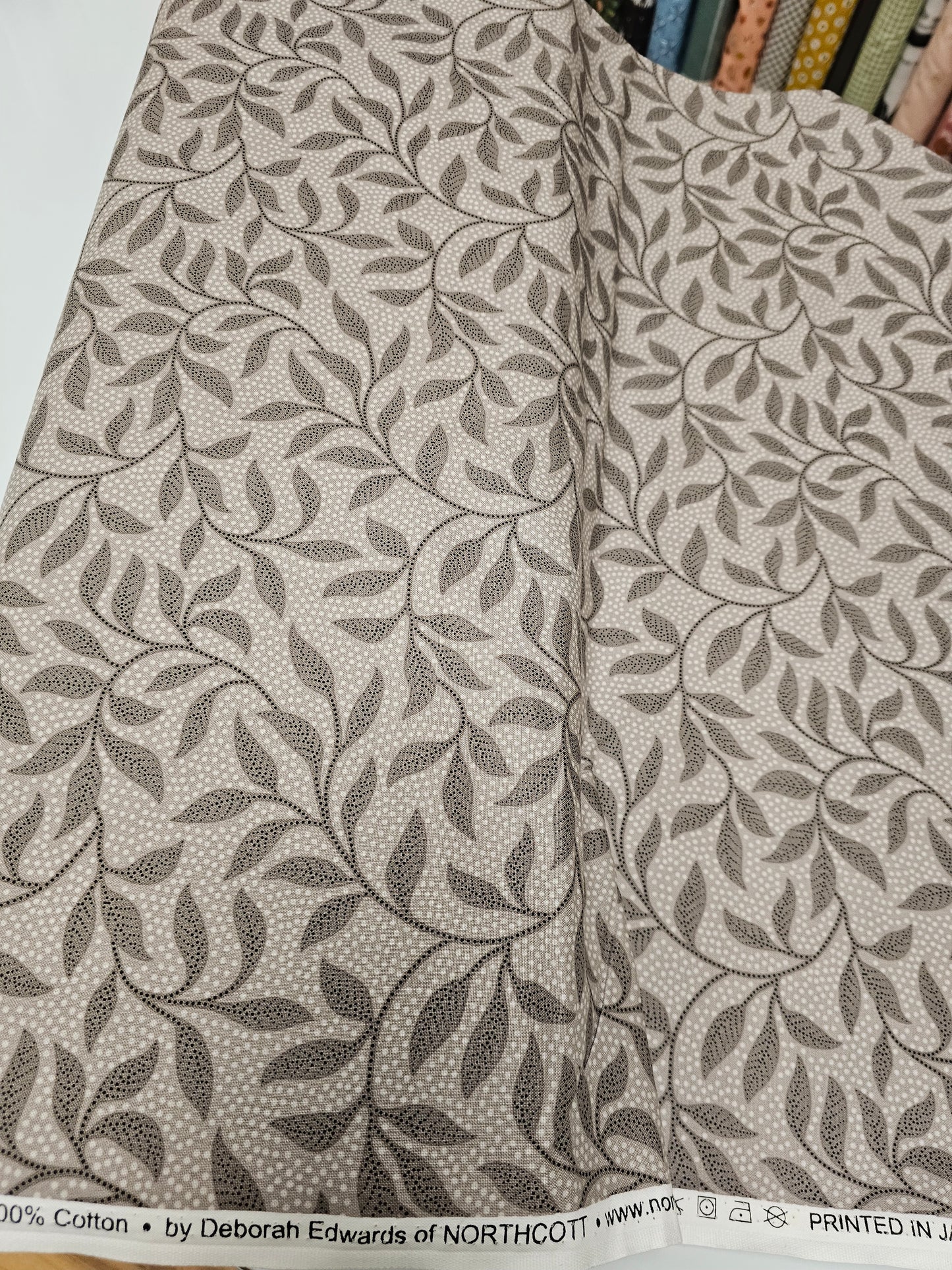 Northcott Dolce Vita Taupe Vine