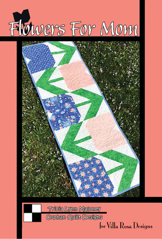 P2037 Flowers for Mom 16"x50" Table Runner Pattern by Villa Rosa Designs