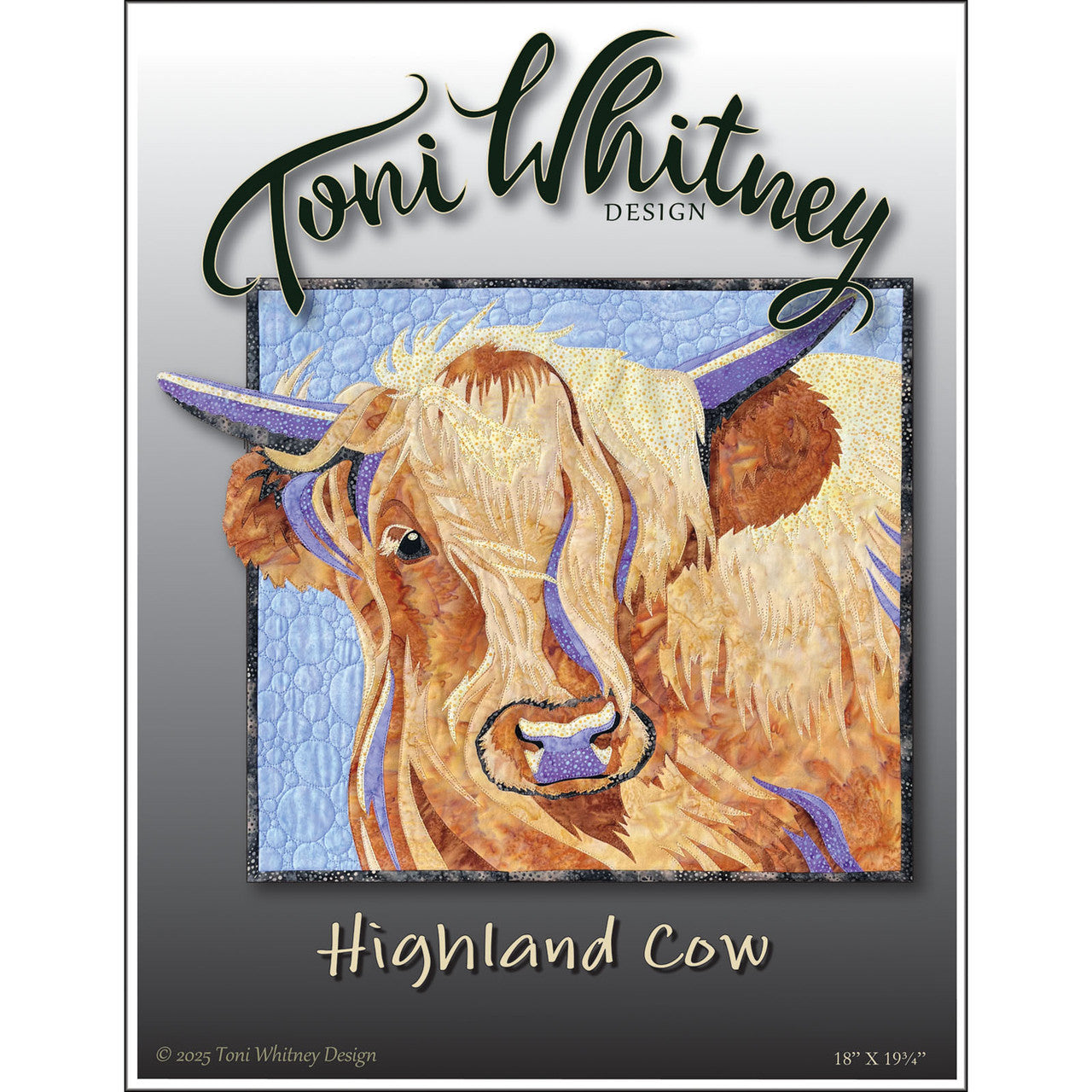 P2085 Highland Cow Pattern by Toni Whitney