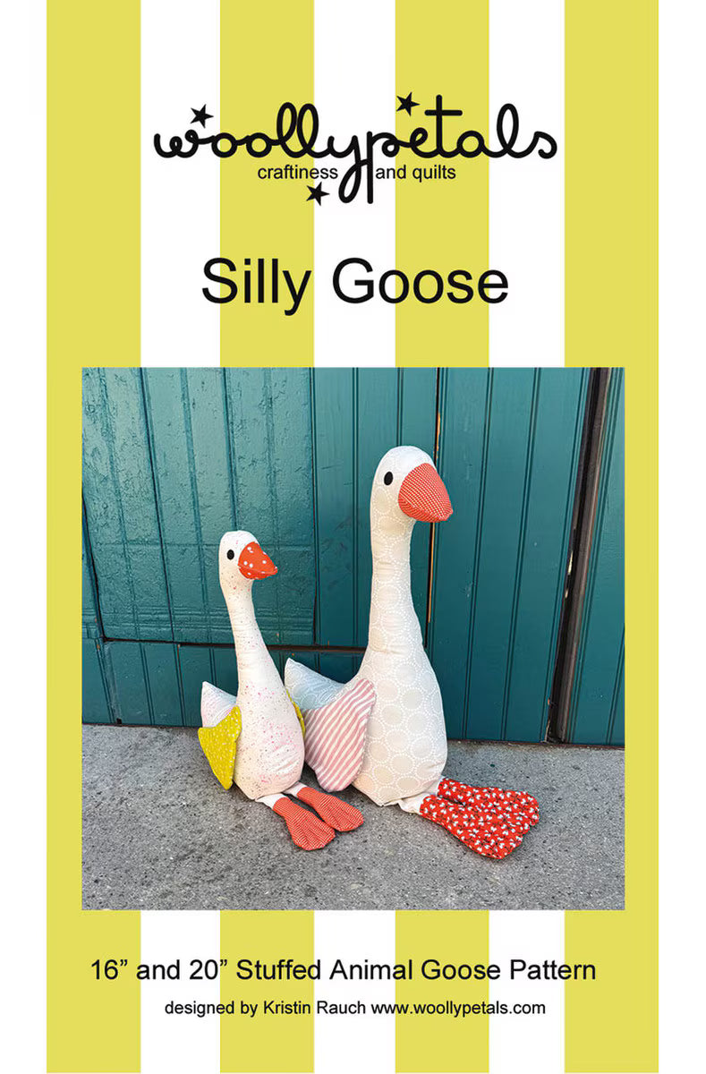 P2093 Woolly Petals Silly Goose Soft Toy Pattern P327