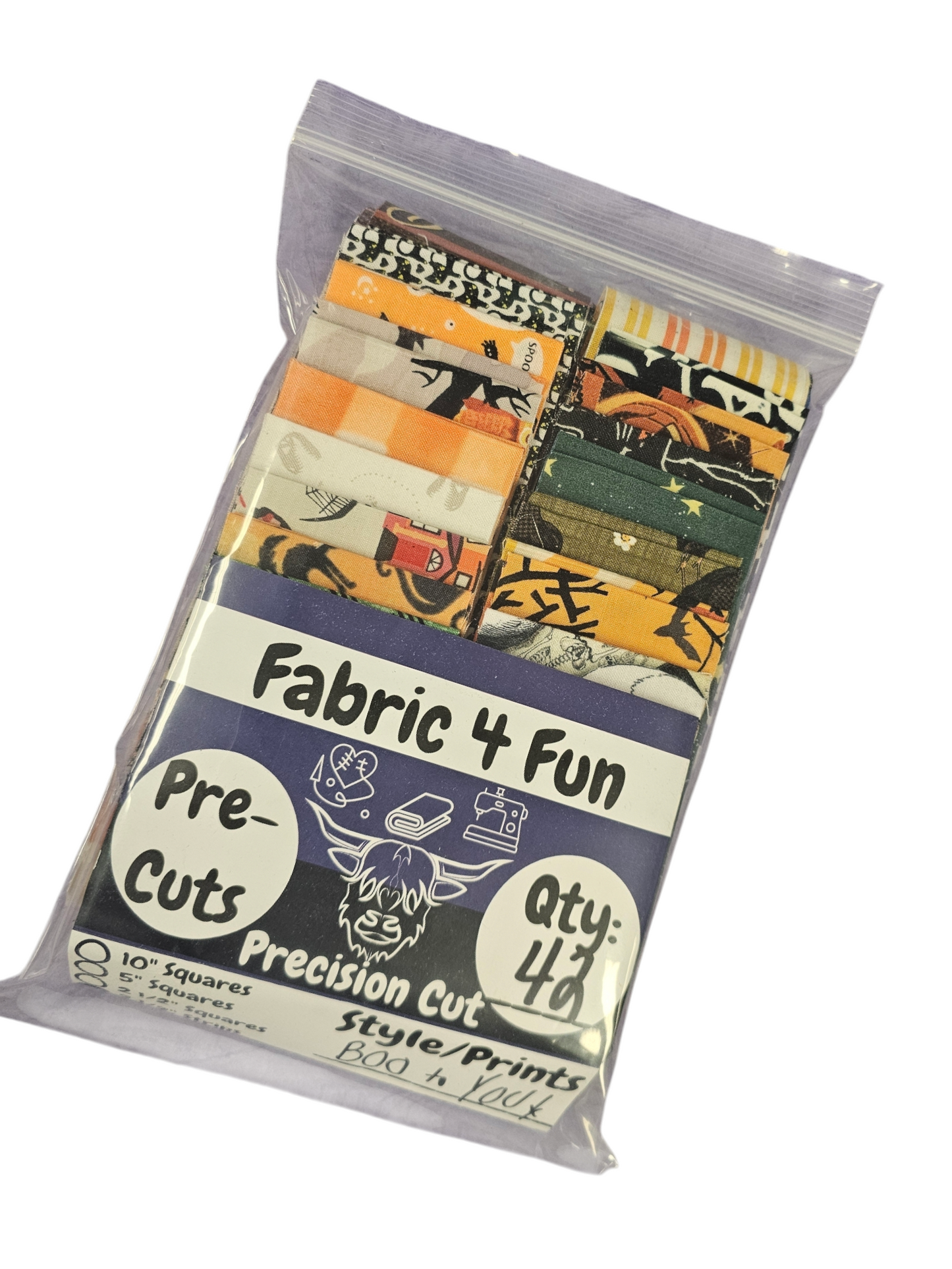 BOO to YOU!  2 1/2" Strips Exclusive 42 Piece Pre-Cut