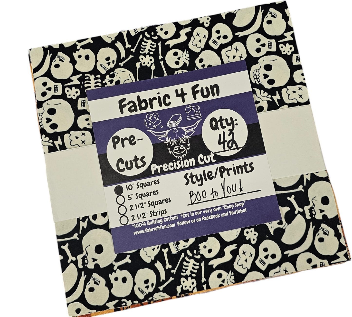 BOO to YOU!  10" Squares Exclusive 42 Piece Pre-Cut