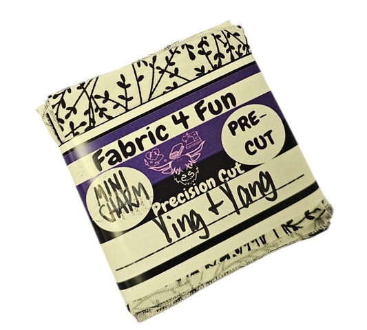 Ying & Yang  2 1/2" Mini Charm Squares Exclusive 42 Piece Pre-Cut