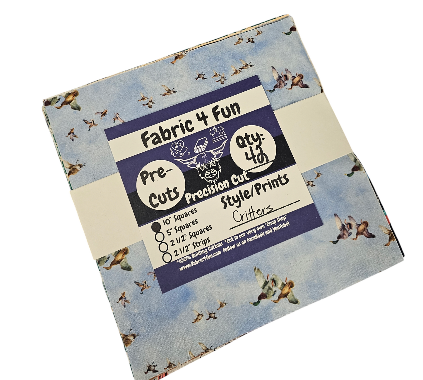 Critters 10"  Squares Exclusive 42 Piece Pre-Cut