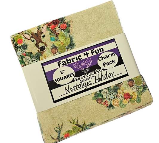 Nostalgic Holiday 5" Charm Pack Squares Exclusive 42 Piece Pre-Cut