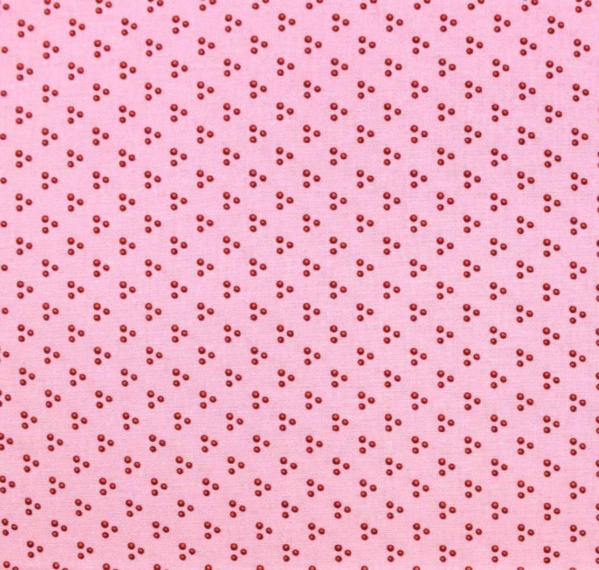 Poppie Cotton Chick-A-Doodle-Doo Chicken Spots Pink CD21704