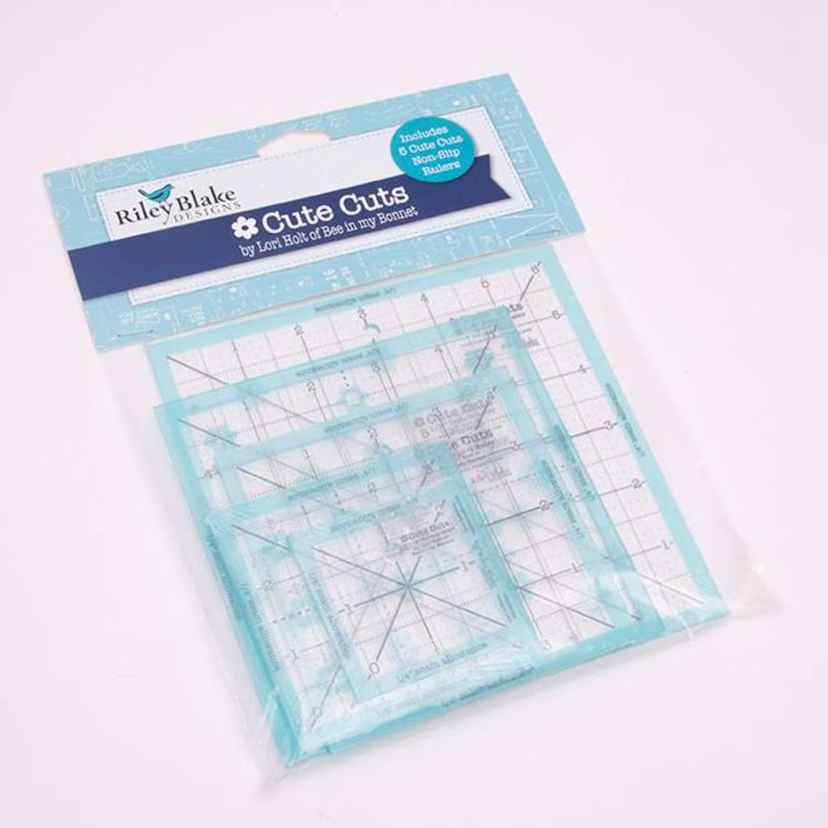 T1022 Lori Holt Trim It Square Ruler Multi Pack 2.5", 3.5", 4.5", 5.5", 6.5"