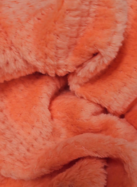 5012 POLARTEC HIGH LOFT FLEECE GRID STYLE 100% POLYESTER in Melon