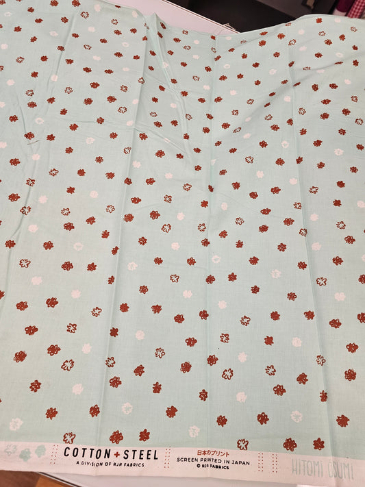 Cotton + Steel Fuwafuwa-san no Bokujo Wata Ame Seafoam