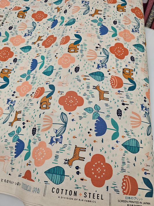 Cotton + Steel Tomodachi Ippai Peach