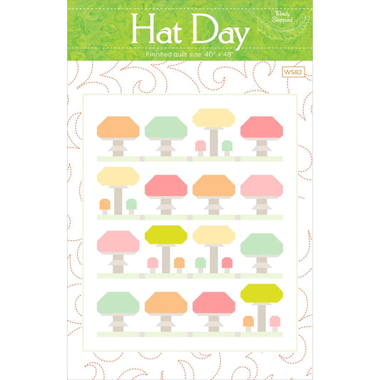 P2092 Hat Day Quilt Pattern 40" x 48" by Wendy Sheppard