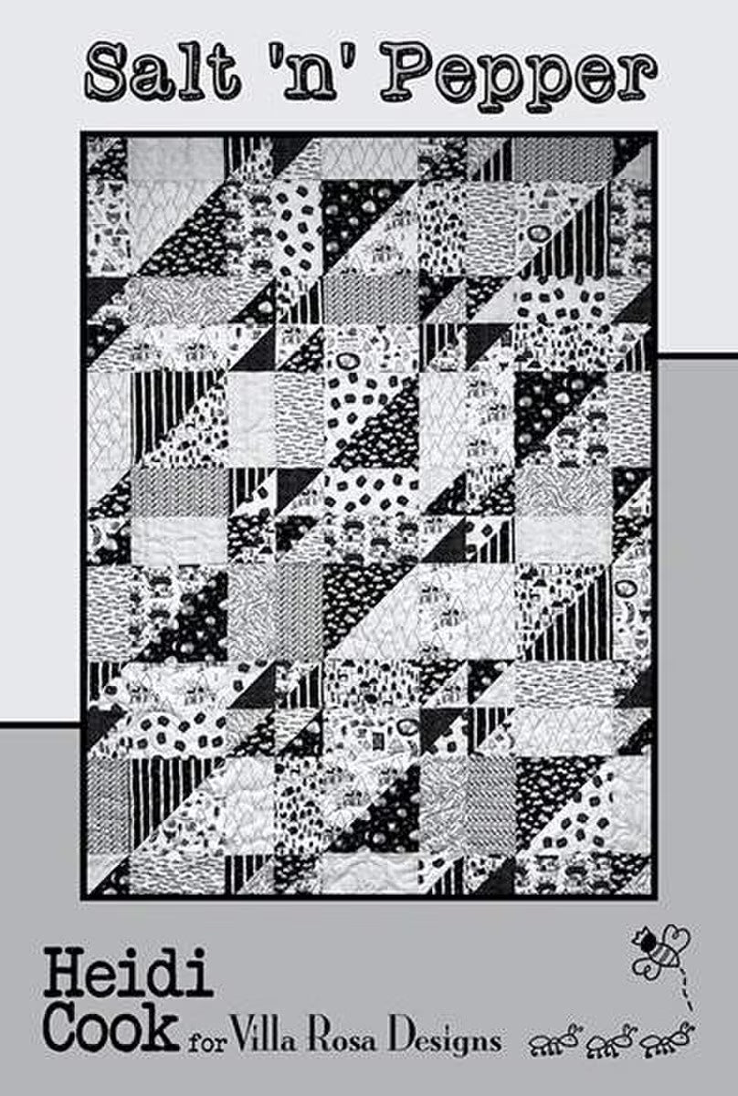 X2021 Salt 'N' Pepper 48"x64" Quilt Pattern by Villa Rosa Designs
