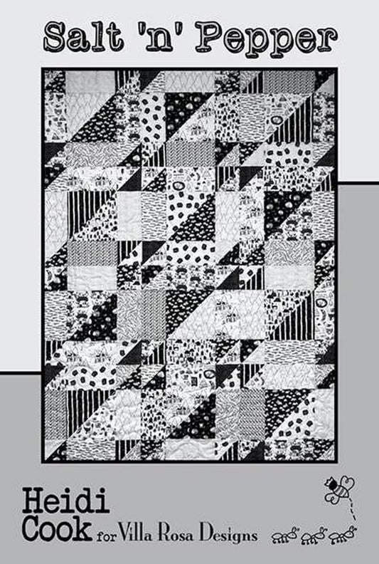 X2021 Salt 'N' Pepper 48"x64" Quilt Pattern by Villa Rosa Designs