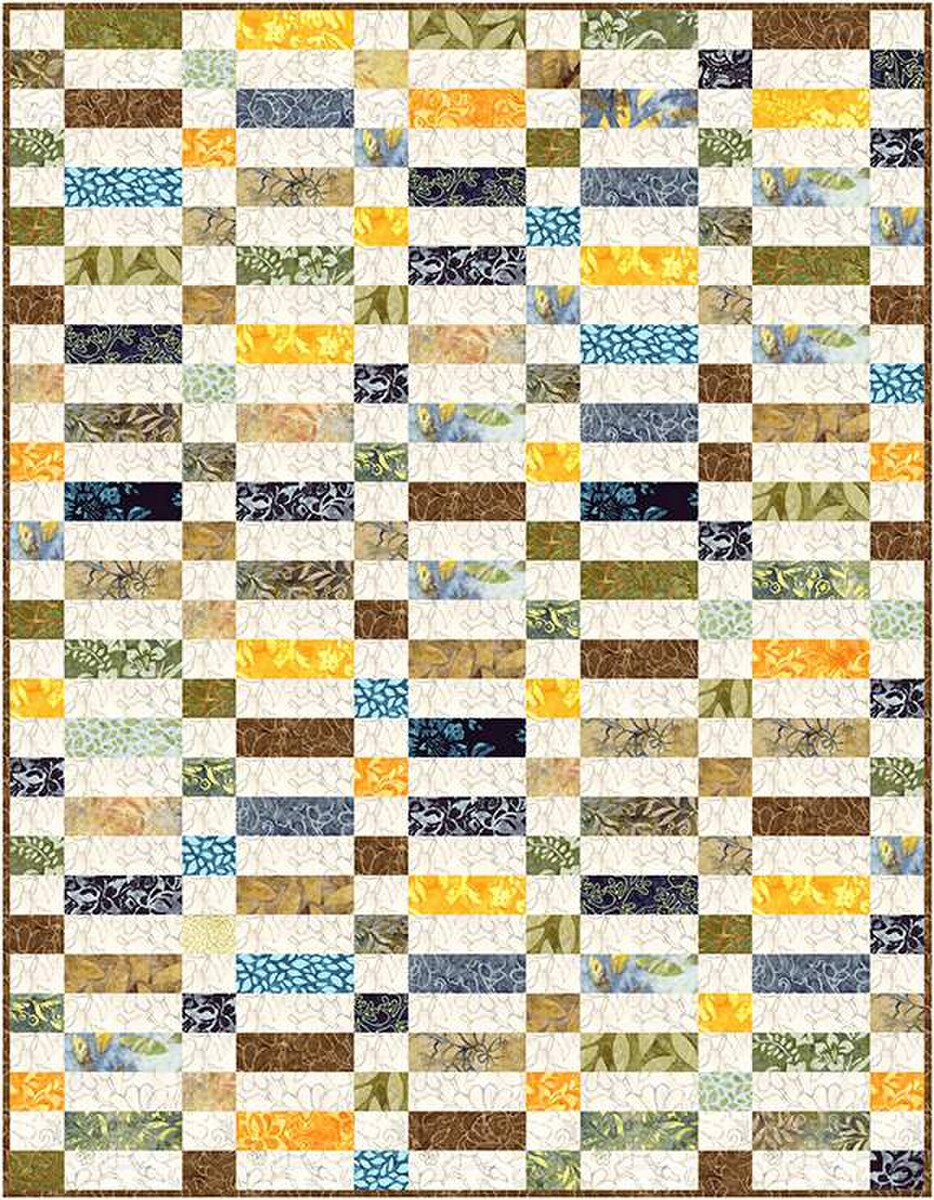 X2025 Striped Delight 48"x60" Quilt Pattern by Villa Rosa Designs