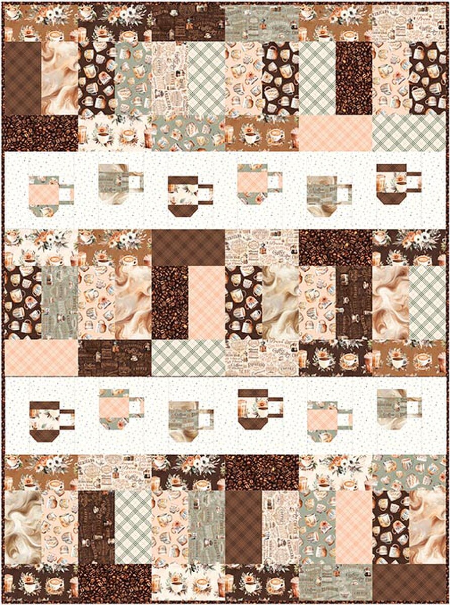 X2035 Hot Cocoa 54"x75" Quilt Pattern by Villa Rosa Designs