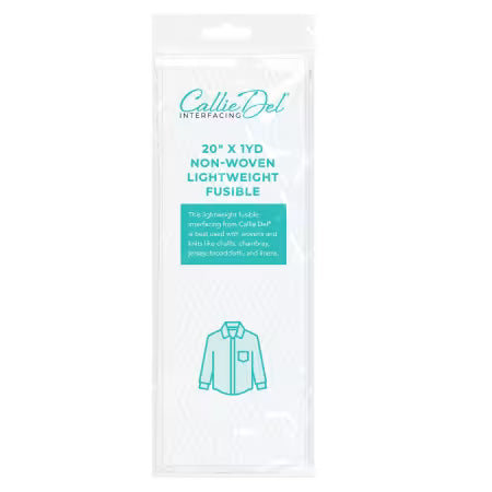 B1002 Callie Del Non-Woven Lightweight Fusible 20 inch x 1 yard
