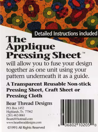 T1015 Applique Pressing Sheet 13in x 17in BTD206