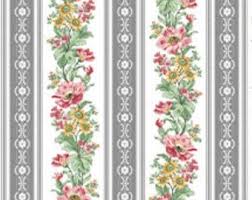8301 Benartex Designer Fabrics French Romance Stripe White 13328
