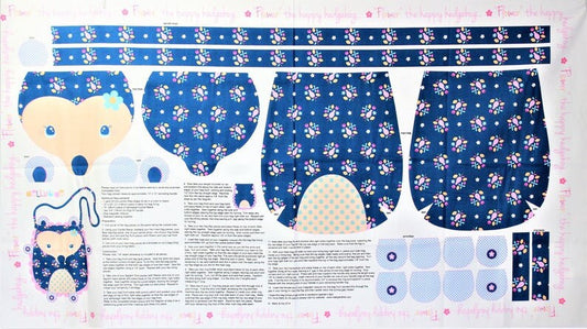 PANL-419 Riley Blake Designs "Flower" The Happy Hedgehog Pattern P4141