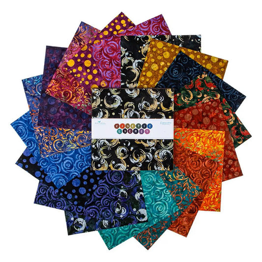 X1020 Riley Blake Designs Batik Kinetic Energy 10" Stacker 42 pieces