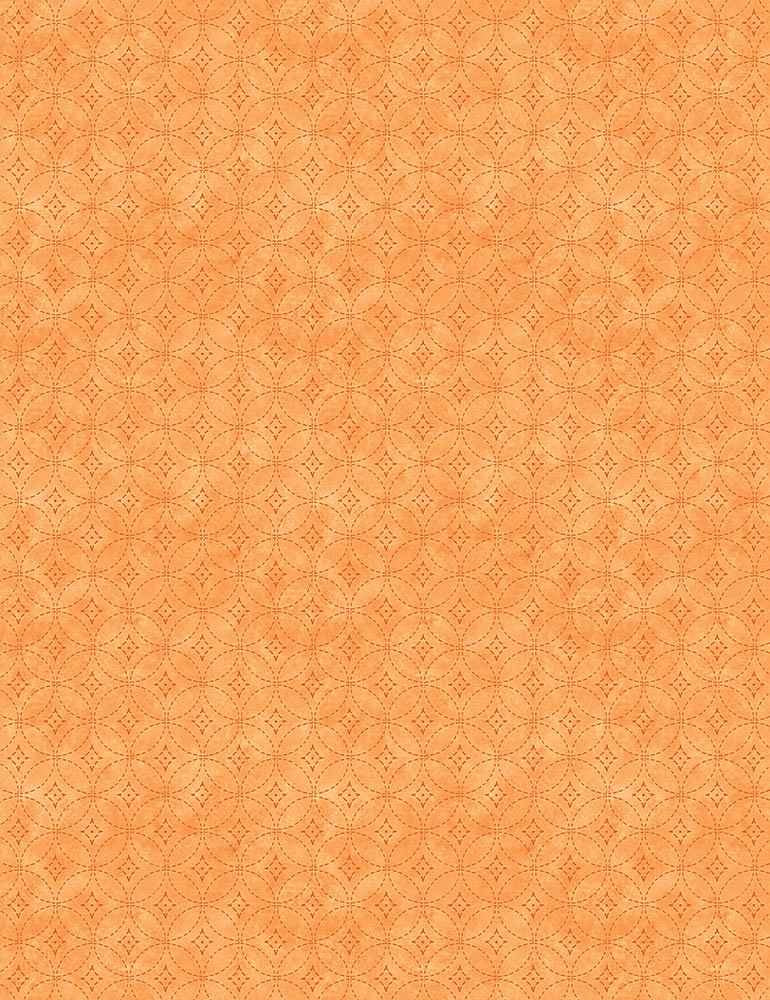 9481 Timeless Treasures Fabrics Hello Sunshine Geo Pattern Orange  KATIE-CD1350