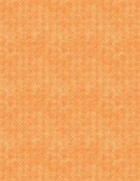9481 Timeless Treasures Fabrics Hello Sunshine Geo Pattern Orange  KATIE-CD1350