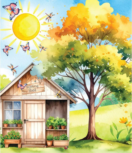 PANL-439 Mook Fabrics Panel In The Garden 142233