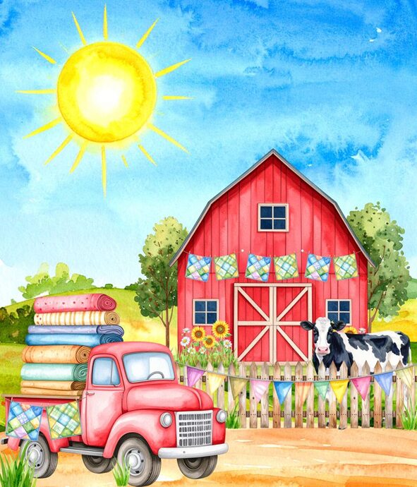 PANL-441 Mook Fabrics Panel Prairie Notions 142122