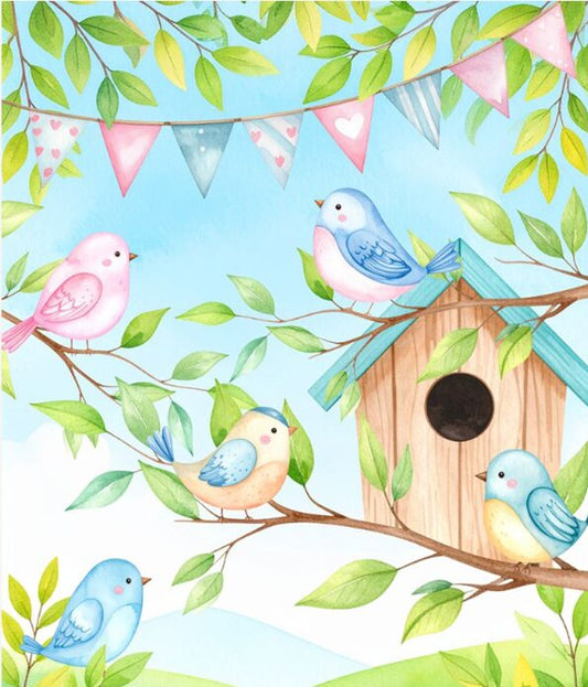 PANL-444 Mook Fabrics Panel Tiny Tweets 142174