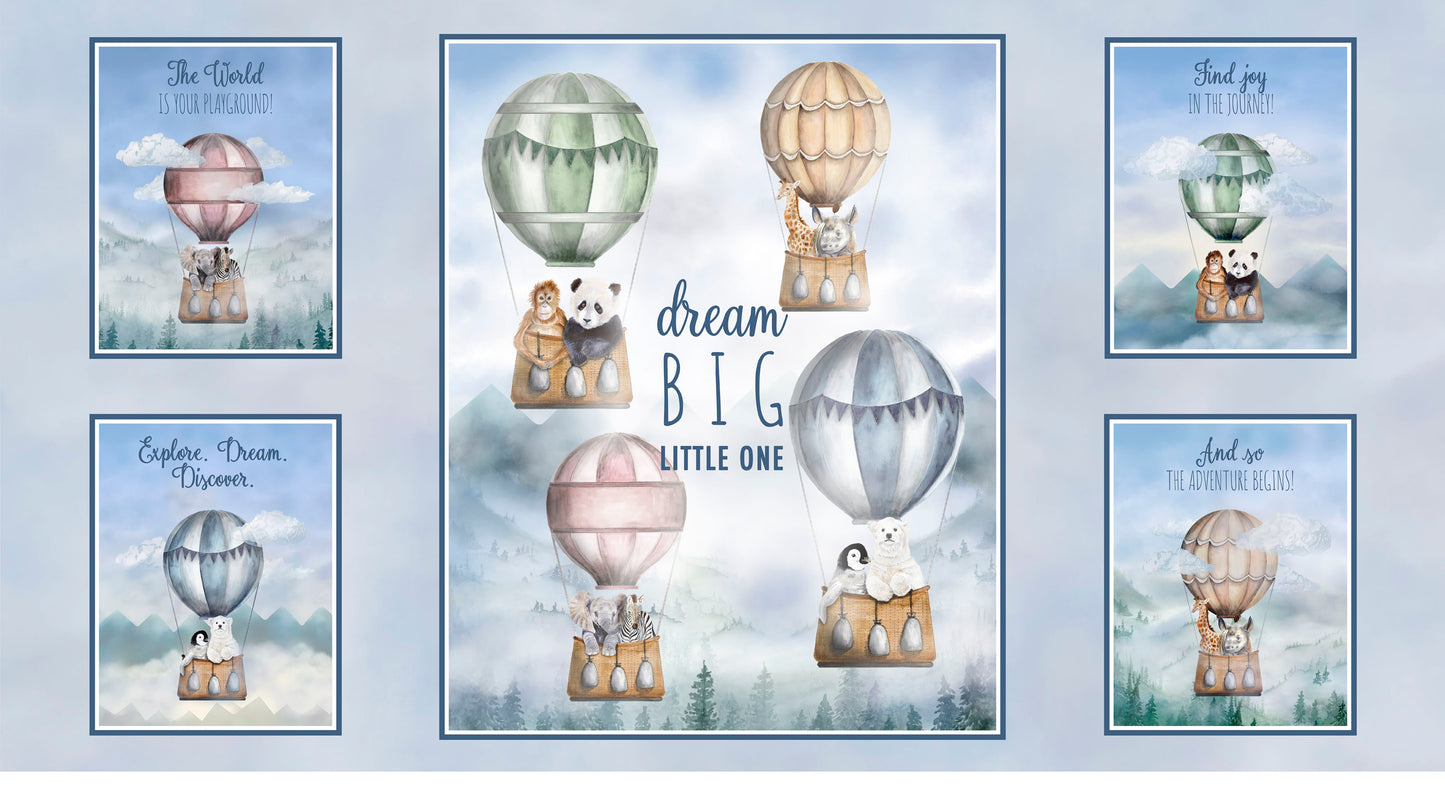 PANL-447 P&B Textiles Let's Go On An Adventure Panel LGOA05933PA