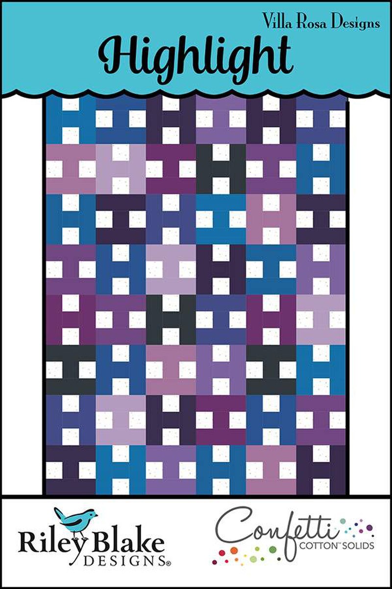 X2008 Highlight 54"x72"  Quilt Pattern by Villa Rosa Designs