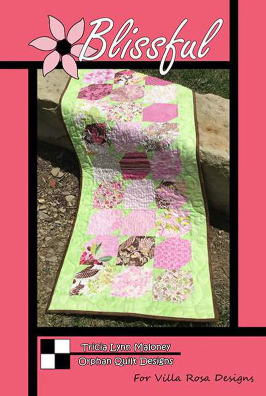 X2014 Blissful 17"x44" Table Runner Pattern by Villa Rosa Designs