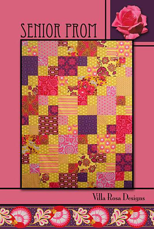 X2023 Senior Prom 54"x72" Quilt Pattern by Villa Rosa Designs