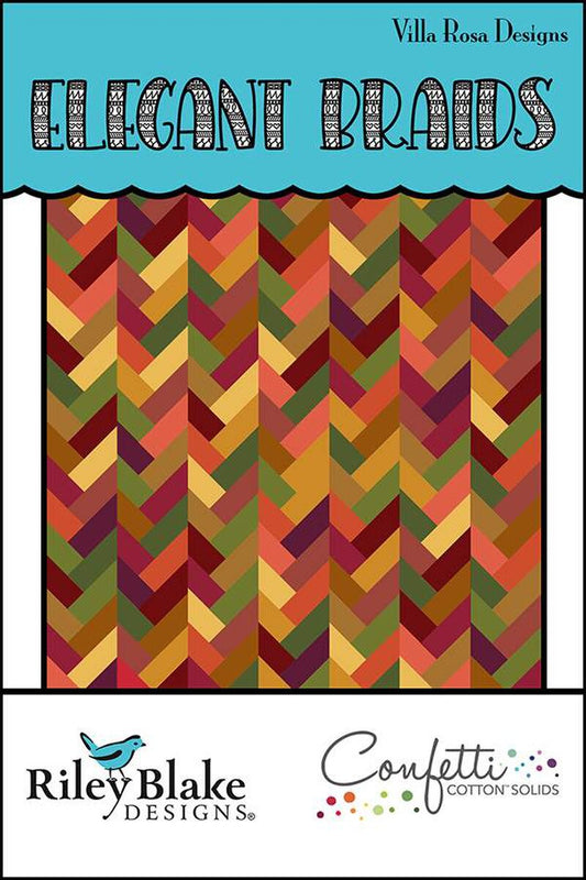 X2026 Elegant Braids 48"x42" Quilt Pattern by Villa Rosa Designs