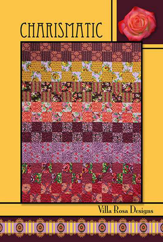 X2034 Charismatic 54"x72" Quilt Pattern by Villa Rosa Designs