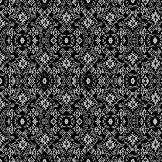 Clothworks Sanctuary Boho Geo Black Y3636-3