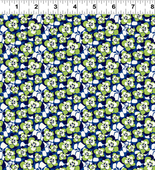 Clothworks Margot Packed Floral Olive Y3664-24